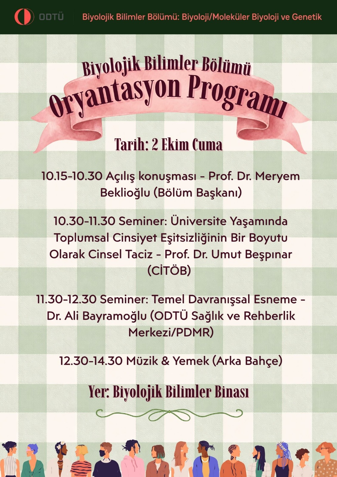 Department of Biological Sciences Orientation Program