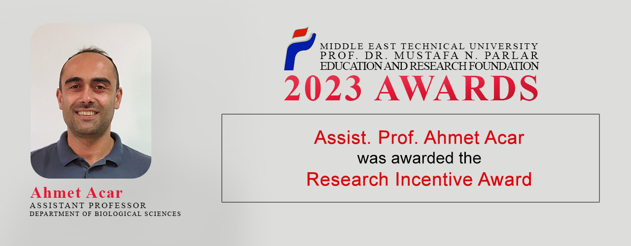 2023 Research Incentive Award, Ahmet Acar
